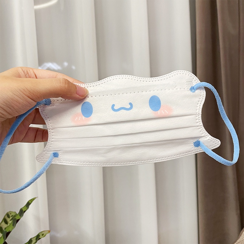 Khẩu Trang Ba Lớp Thoáng Khí Họa Tiết Mèo Và Bướm Dễ Thương Phong Cách Mới Bảo Vệ Cá Nhân