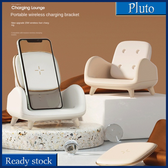 Mới Đế Sạc Nhanh Không Dây 15w Chuyên Dụng Cho Ghế Sofa / Điện Thoại Android Ios