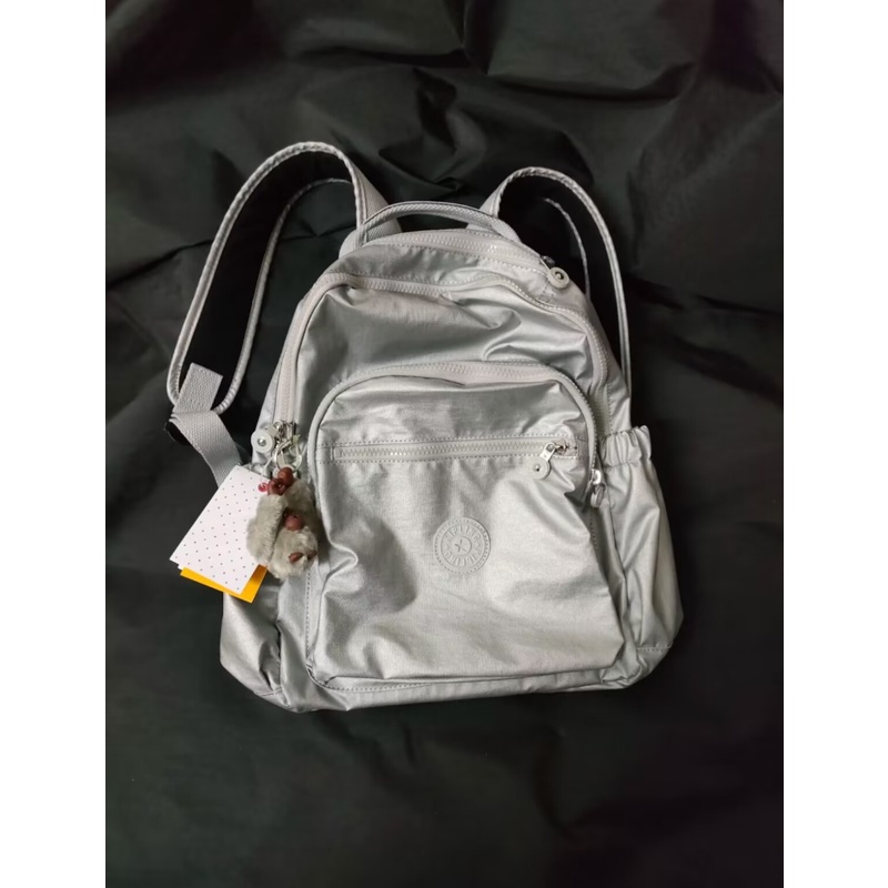 Nấm  Bạc Kim Loại!Ba Lô Siêu Nhẹ Thời Trang Xuân Hè 2023 Cho Nữ