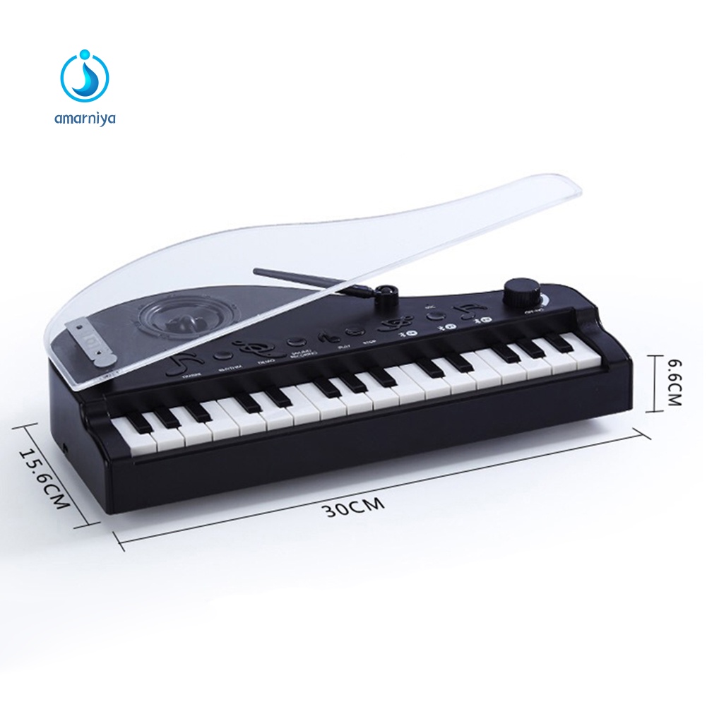 Đồ Chơi Đàn Piano Mini Cảm Ứng Giọng Nói Độ Phân Giải Cao Sạc USB Cho Bé