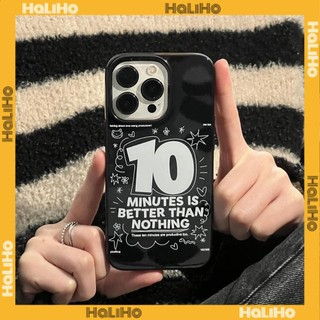For iPhone 11iPhone Case Black Glossy TPU Soft Case Shockproof Protection Camera Simple Slogan Compatible with iPhone 14 13 Pro max 12 Pro Max 11 xr xs max 7Plus 8Plus 