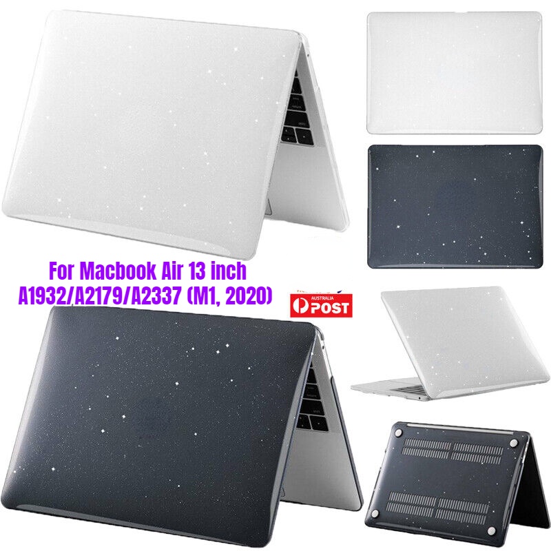 Ốp Bảo Vệ Bằng PC Cứng Chống Sốc Lấp Lánh Cho Macbook Air 13 inch A1932 / A2179 / A2337 (M1, 2020)
