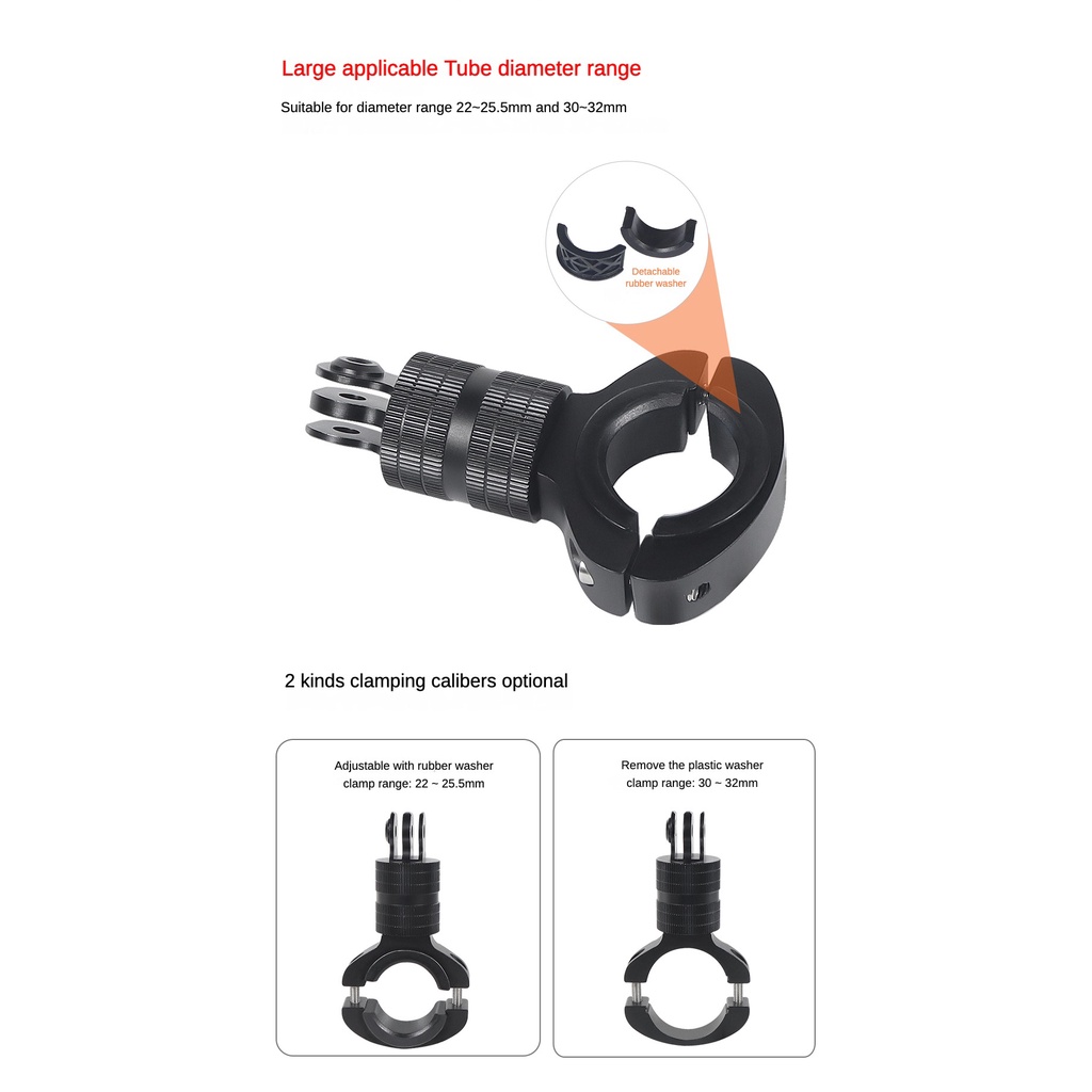 Giá Đỡ Nhôm XT-XINTE Xoay 360 Độ Tương Thích Với Máy Quay Hành Trình GoPro Gắn Tay Lá