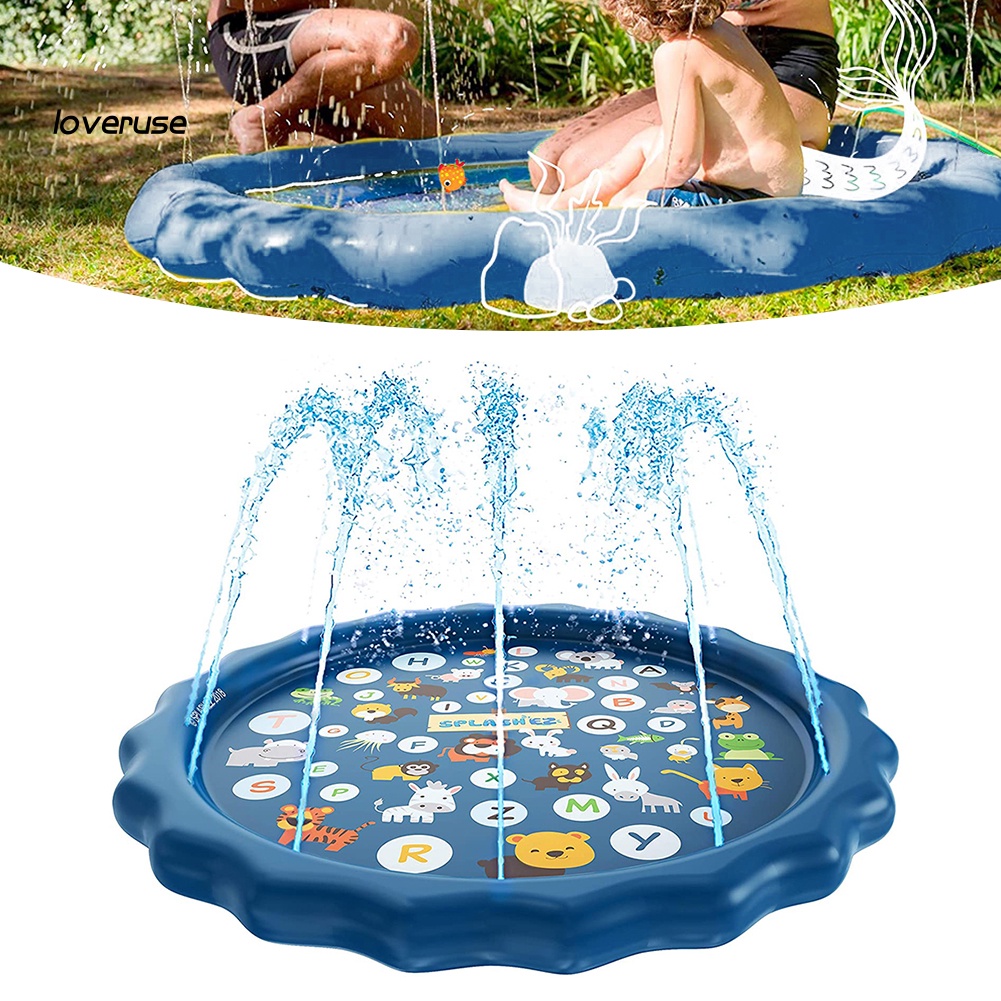 Thảm Phun Nước Bơm Hơi Họa Tiết Động Vật / Chữ Cái Kích Thước 170cm Cho Trẻ Em