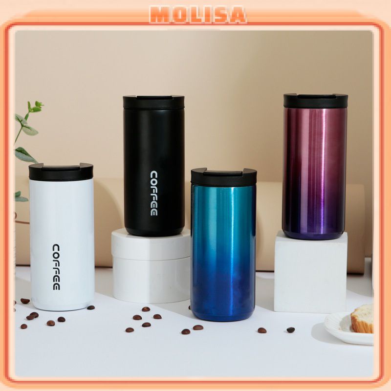 Cốc Cà Phê Sáng Tạo Cốc Giữ Nhiệt Tình Nhân Hai Lớp Di Động Ngoài Trời Cốc Nước Di Động Thời Trang Molisa