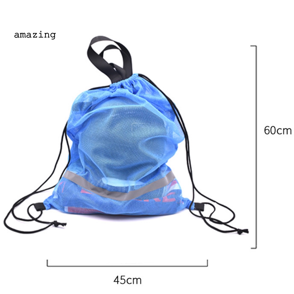 Túi Lưới Dây Rút Đựng Bóng Thể Thao Cỡ Lớn Lâu Trôi