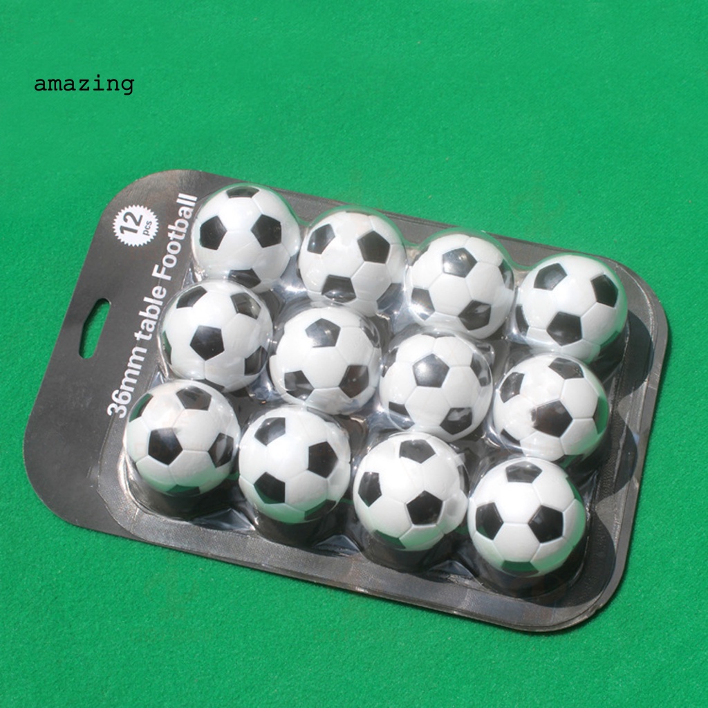 Set 12 Quả Bóng Đá Mini Màu Trắng Đen Sống Động Cho Bé