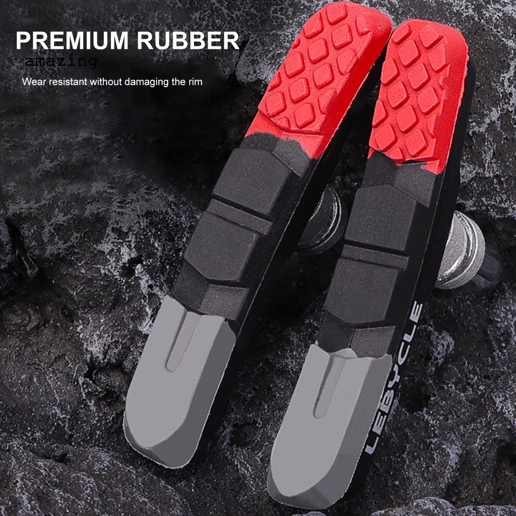 1 Cặp Má Phanh Xe Đạp Hình Chữ V Chống Mòn Dễ Lắp Đặt