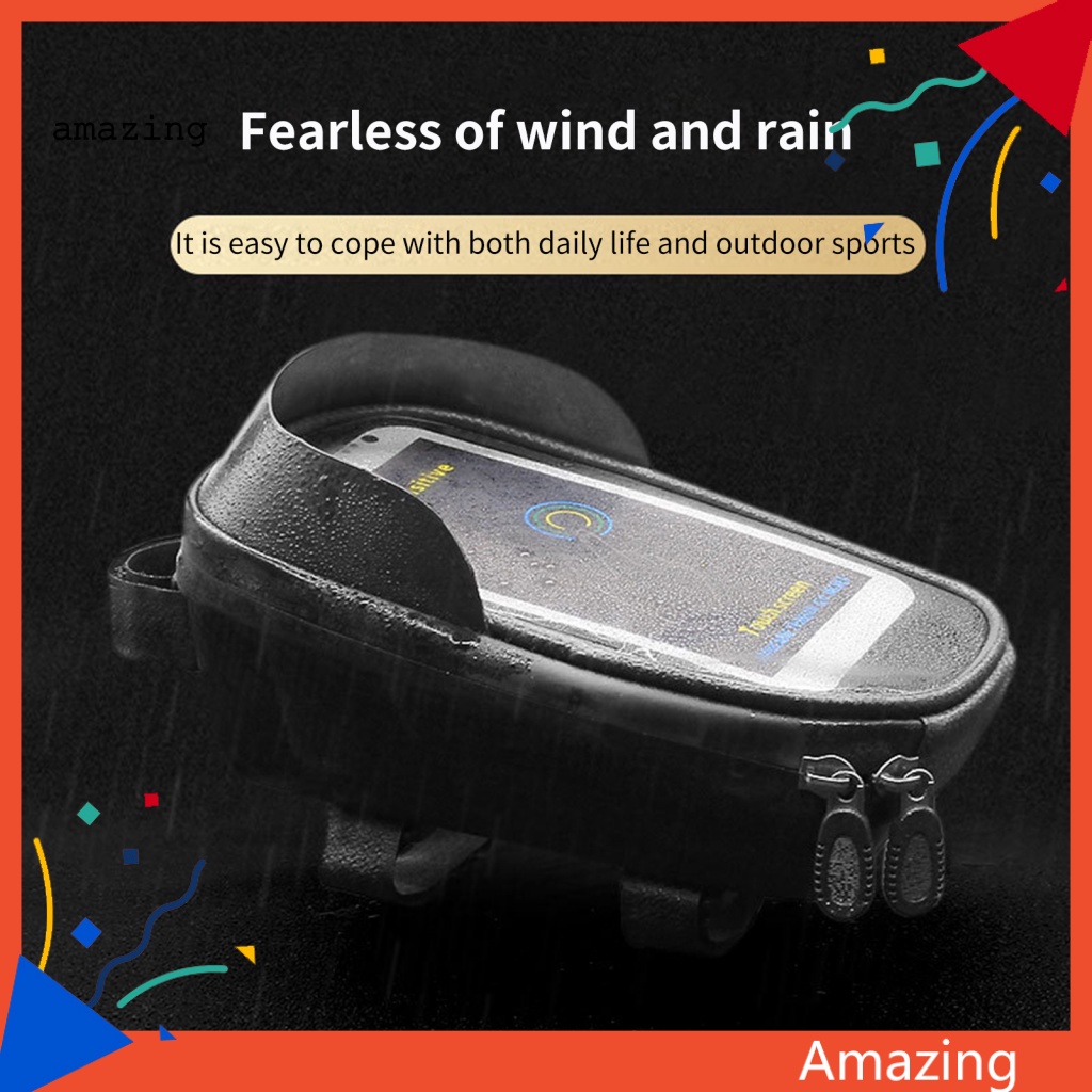 Túi Đựng Đồ Chống Thấm Nước Bằng PVC Gắn Khung Xe Đạp