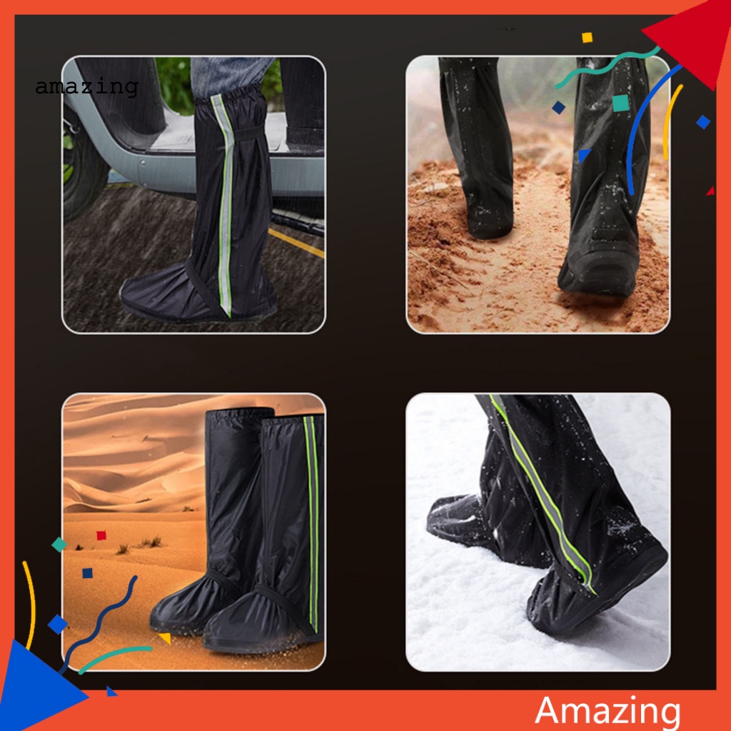 1 Cặp Vỏ Bọc Giày Bốt Đi Mưa Chống Nước Tái Sử Dụng Được