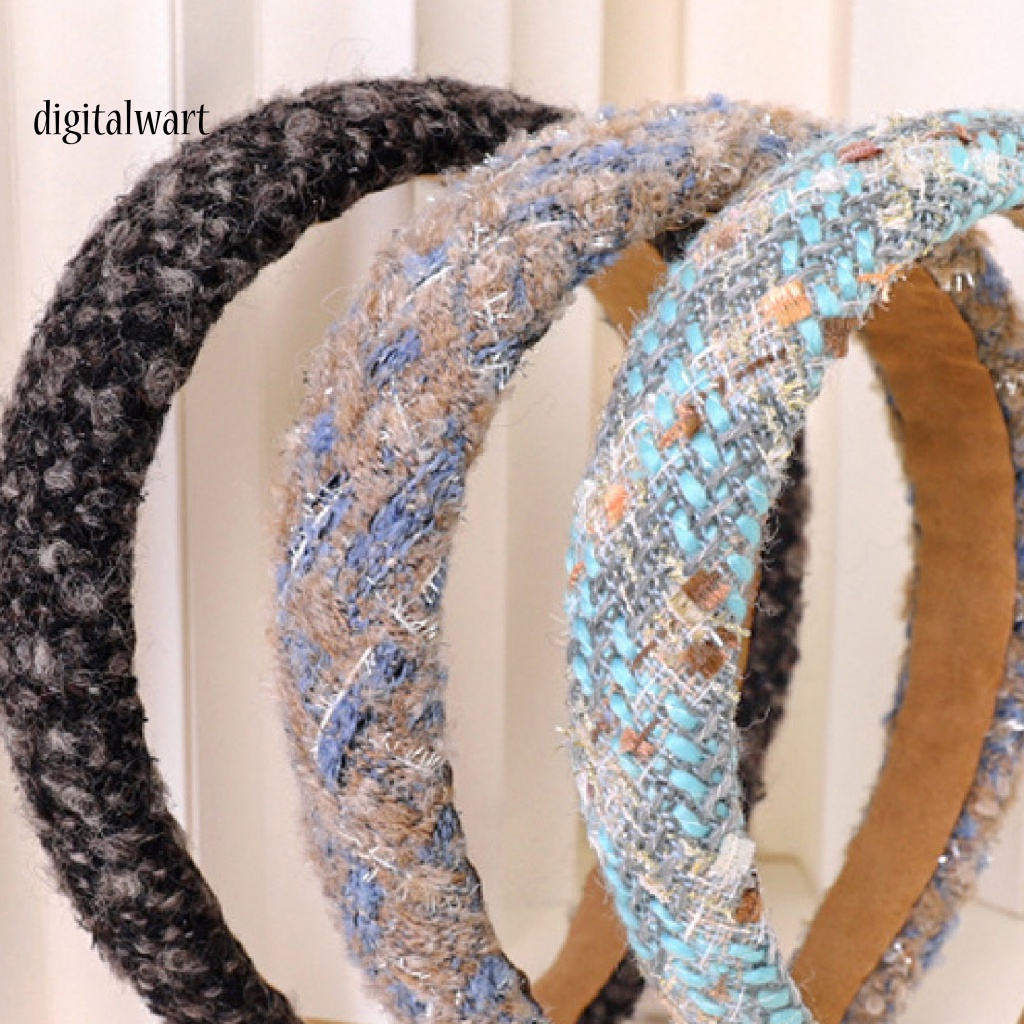 Kỹ Thuật Số| Băng Đô Cài Tóc Họa Tiết Sọc Caro Phong Cách Hàn Quốc Ngọt Ngào Cho Nữ