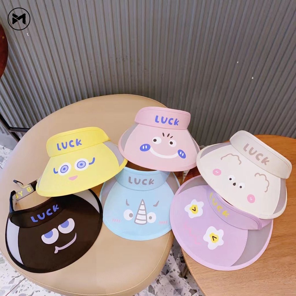 Mũ Vành Rộng Chống Nắng In Họa Tiết Hoạt Hình Dễ Thương Thời Trang 2023 Cho Bé Trai Và Gái (2-9 Tuổi)