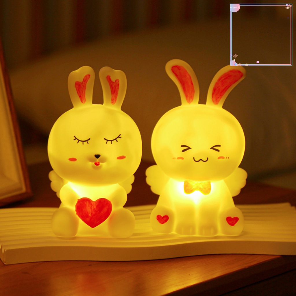 Đèn Ngủ LED Hình Thỏ Hoạt Hình Sáng Tạo Tinh Tế