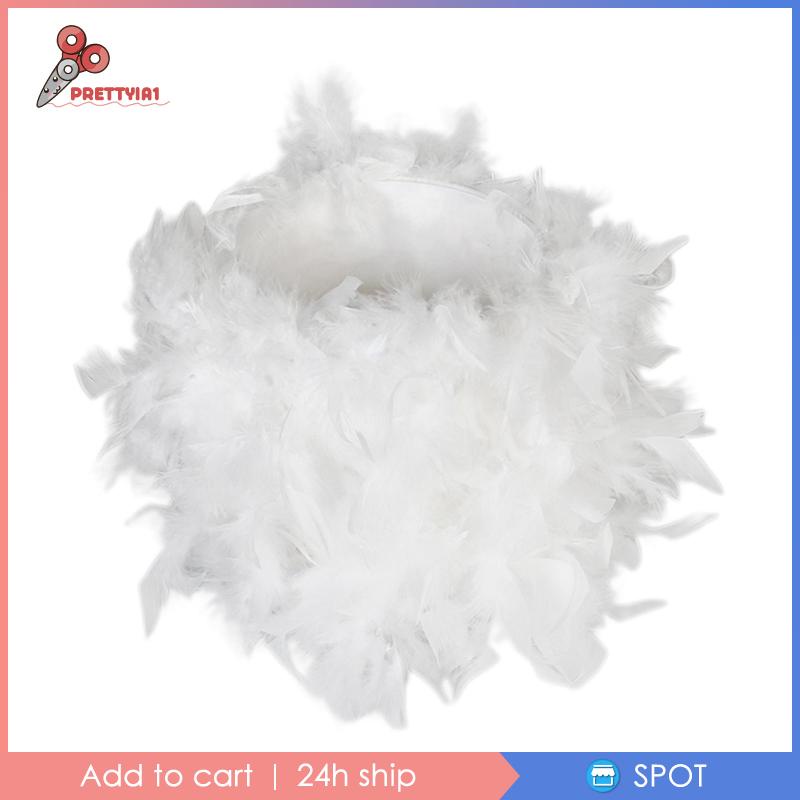 Chụp Đèn Chiếu Sáng Hình Lông Vũ Prettyia1 Dùng Trang Trí