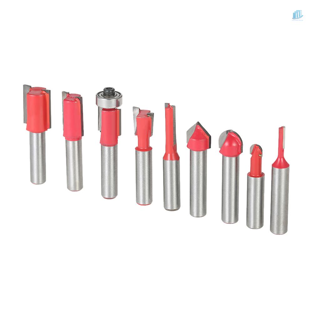 Bộ 15 Mũi Phay Cắt Gỗ Bằng Cacbua Chuyên Dụng