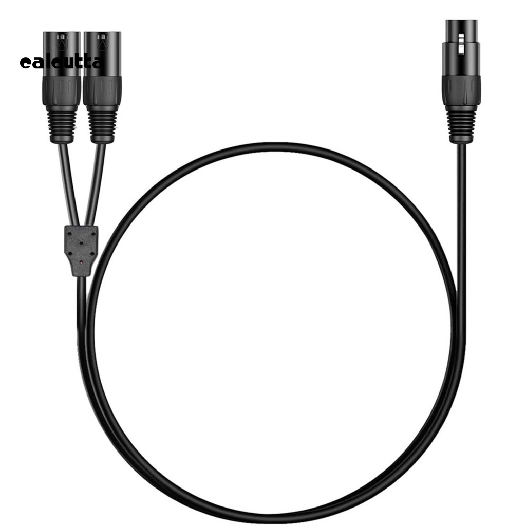 Cáp Chia Chữ Y XLR Female Sang Dual XLR Chuyên Nghiệp Dài 0.35m Chống Nhiễu Cho Microphone