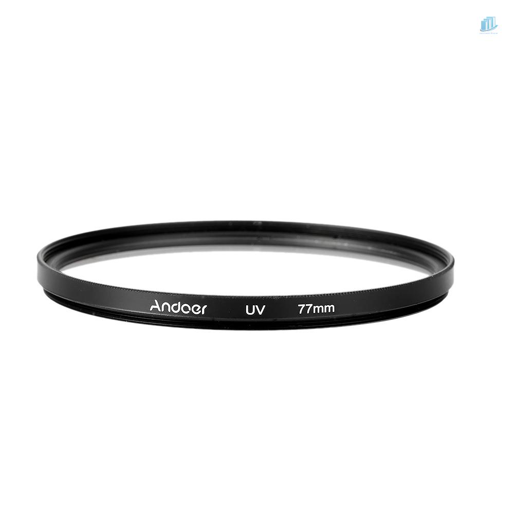 Kính Lọc Phân Cực Andoer 77mm UV Siêu Thấu Kính Cho Máy Ảnh DSLR