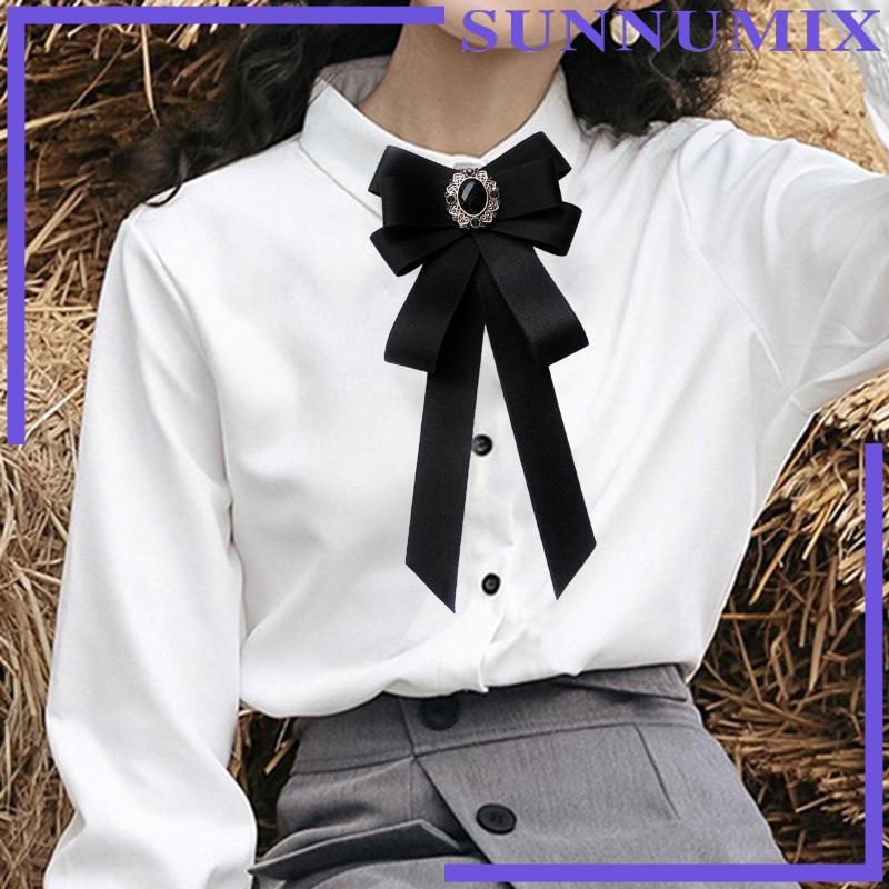 [Sunnimix] Vòng Cổ Ruy Băng Thắt Nơ Đính Hạt Trang Trí Hóa Trang DIY Thanh Lịch Cho Nữ