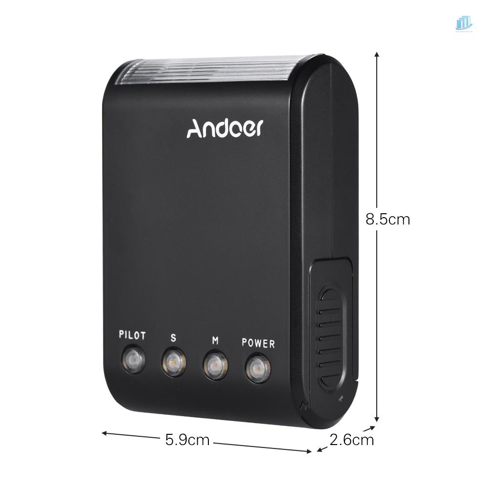 Đèn Flash Kỹ Thuật Số Mini Chuyên Nghiệp Andoer WS-25 GN18 Cho Pentax a7 nex6 HX50 A99