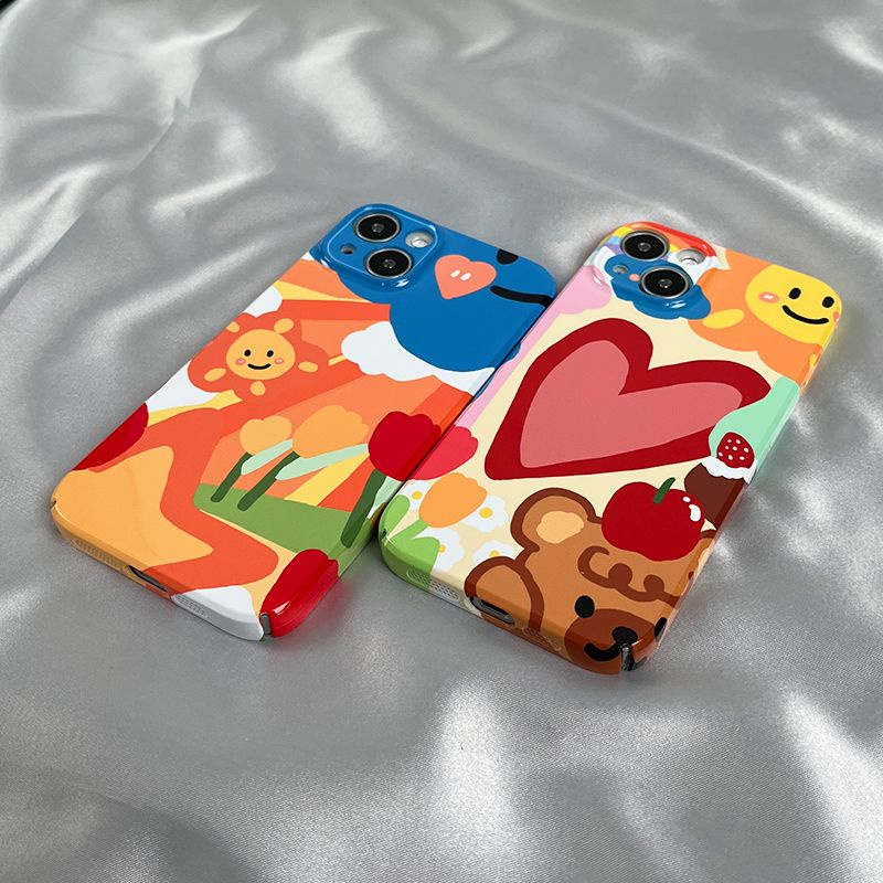 Ốp Điện Thoại Cứng In Hình Gấu Kiểu Graffiti Cho Apple Iphone 11 1412 xr / / Film 813 XsPromax7 ZVY8