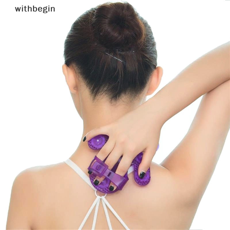 Găng Tay Mát Xa Cơ Thể Hình Bàn Tay Với Con Lăn Kim Loại 9 360 Độ