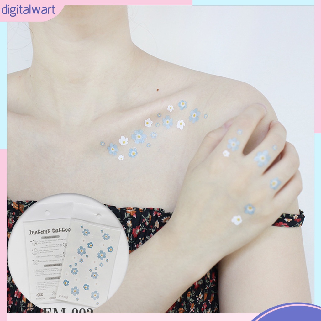 Bộ 3 Hình Xăm Dán Cơ Thể Bằng Giấy Siêu Mỏng Có Thể Tháo Rời