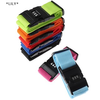 LILY 1PC du lịch hành lý vali an toàn khóa bền nylon đóng gói dây đeo vành đai uuu