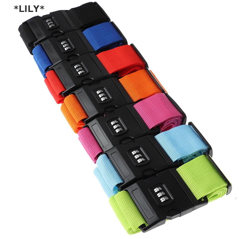 LILY 1PC du lịch hành lý vali an toàn khóa bền nylon đóng gói dây đeo vành đai uuu