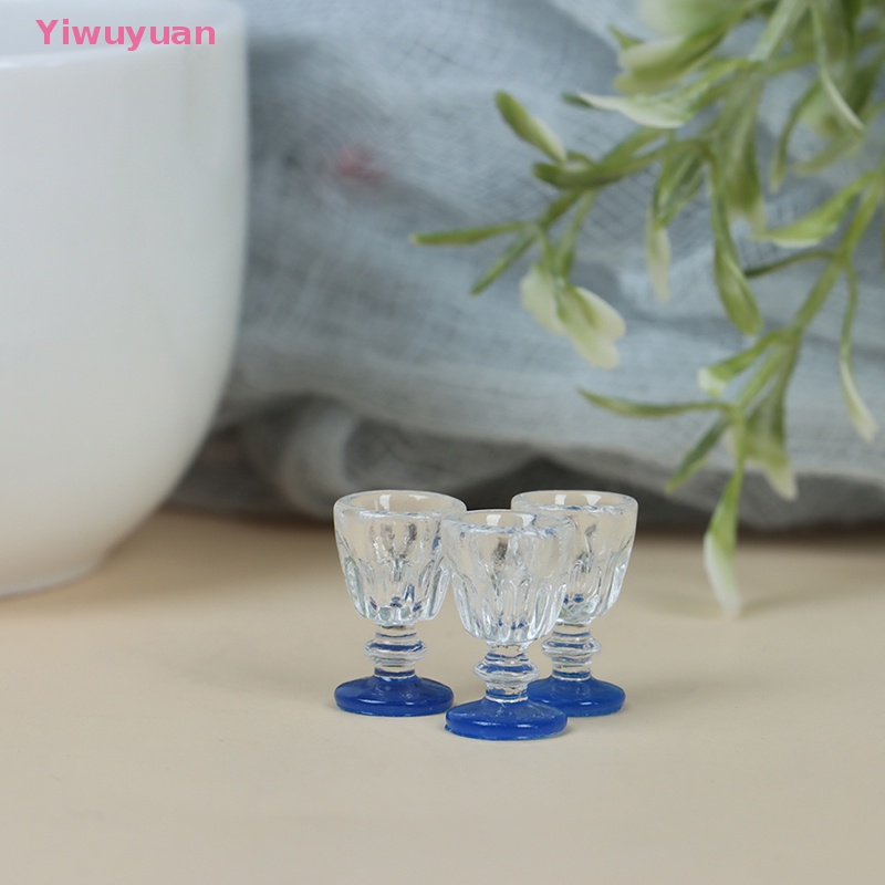 Bộ 4 Mô Hình Cốc Bia Và Rượu Mini Trong Suốt Dùng Trang Trí Nhà Búp Bê Mới