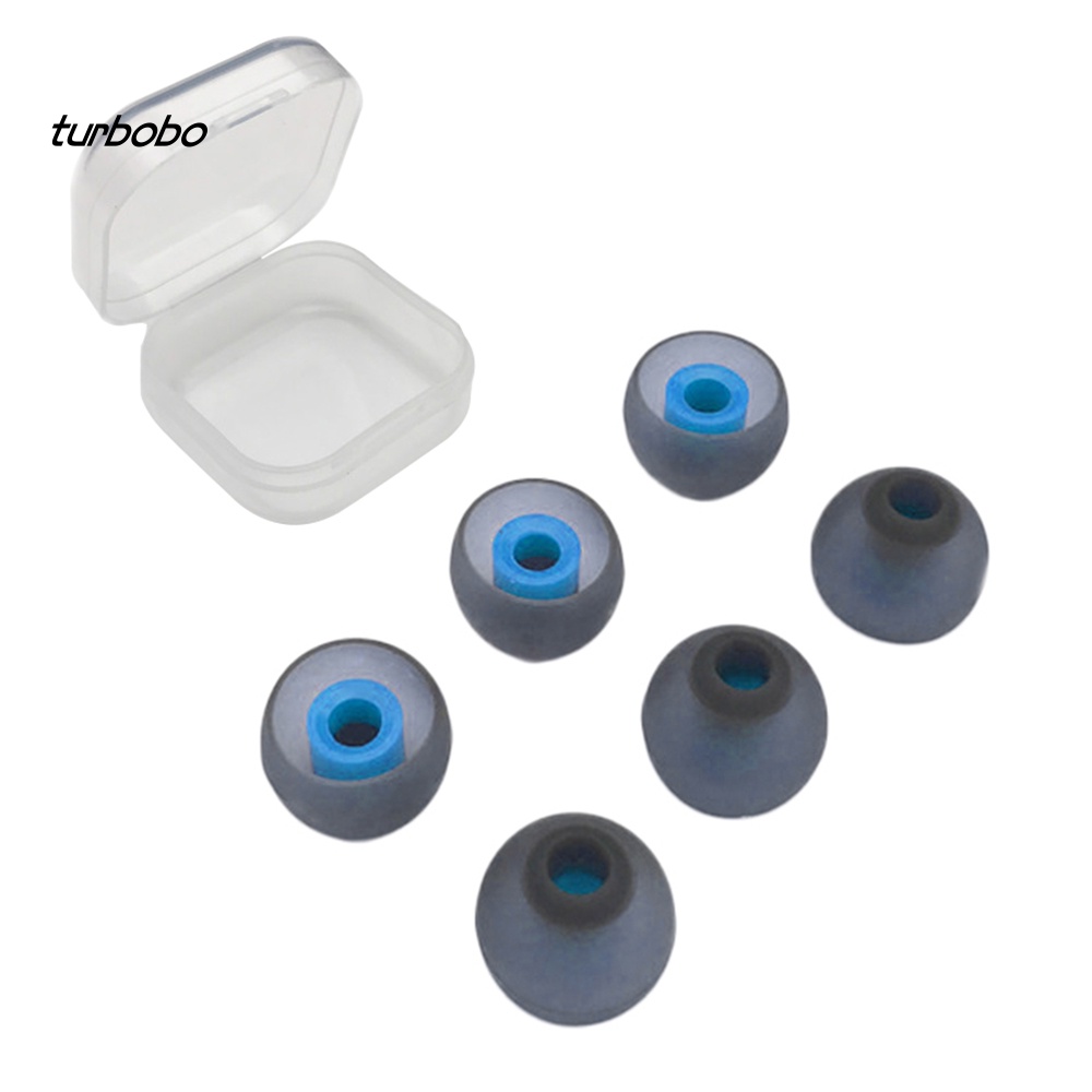 Set 6 Vỏ Bọc Tai Nghe Nhét Tai Thay Thế Bằng Silicon Mềm