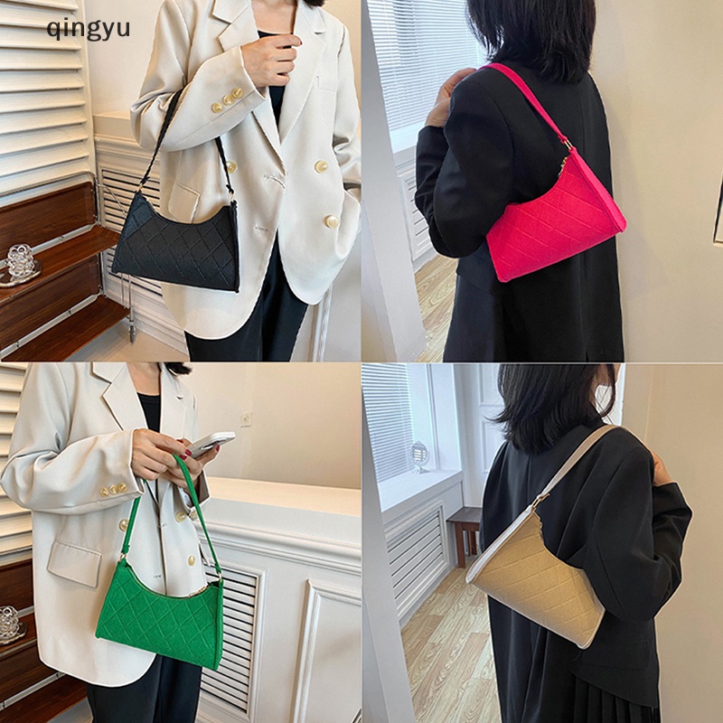 Qingyu 1 Túi Xách Đeo Dưới Cánh Tay / Đeo Vai / Đựng Tiền Xu / Mỹ Phẩm Thời Trang Cho Nữ