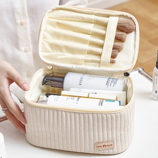 Túi đựng mỹ phẩm dung tích lớn nữ trang điểm sắp xếp bé gái retro hộp đựng trang điểm