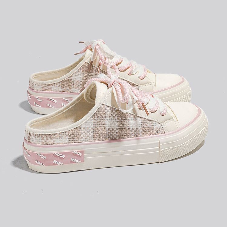 Giày Lười Vải canvas Họa Tiết Hoa Anh Đào Thời Trang Mùa Hè 2023 Cho Nữ