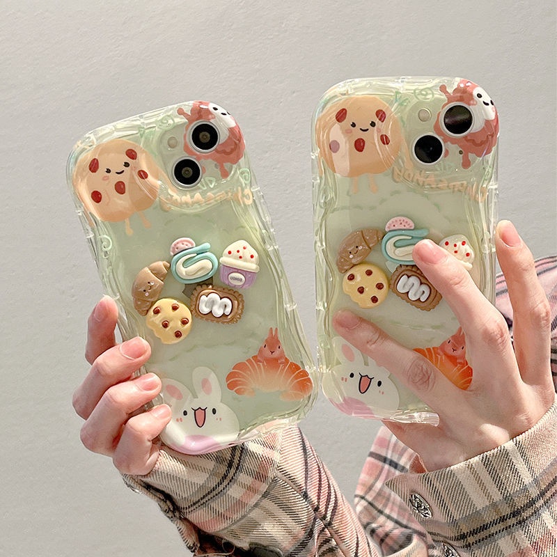 Ốp Điện Thoại Hình Bánh Mì Ba Chiều Cho Iphone 14promax 13 12 11promax 7 8plus X Xr