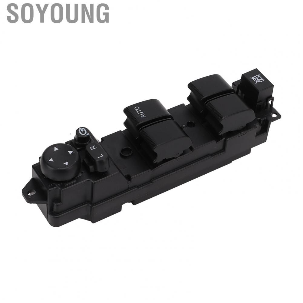 Soyoung D652‑66‑350A Durable Power Window Switch Lifter Button ABS Antiwear for RHD Replacement Mazda 6 2008-2012