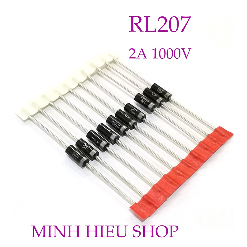 RL207 2A 1000V_20 Chiếc_Diot chỉnh lưu RL207 2A 1000V Chất lượng tốt