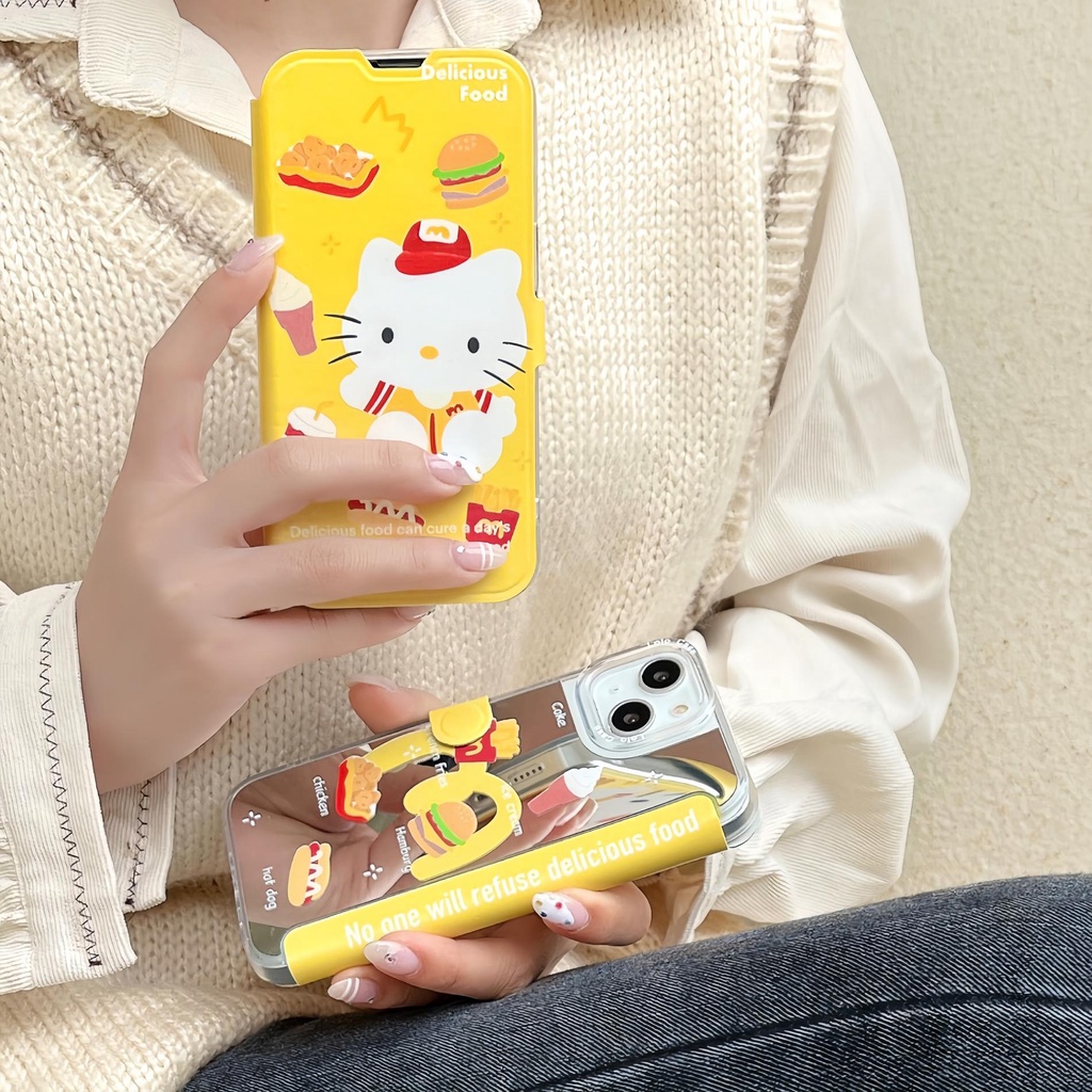 Ốp Điện Thoại tpu Silicon Mềm Trong Suốt Chống Sốc In Hình Mèo Mcdonald 'S Kitty Cho iPhone 14 13 12 11 PRO MAX