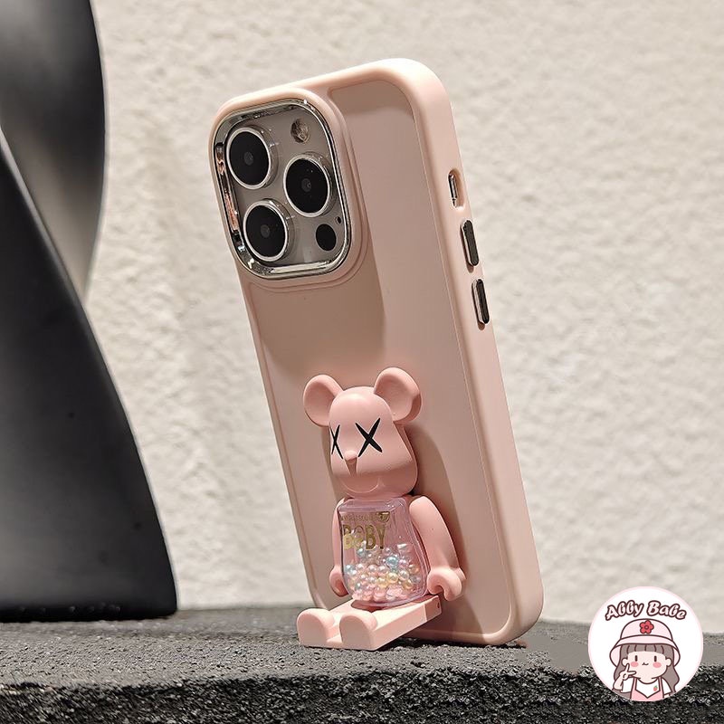 Ốp Điện Thoại TPU Mềm Nhám Chống Sốc In Hình Kaws Có Giá Đỡ Cho IPhone 14 Pro Max 11 12 11 Pro Max X XS 7Plus