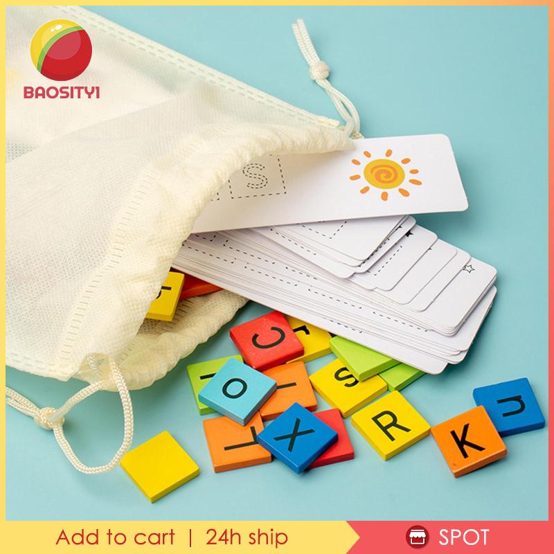 [Baosity1] Đồ Chơi Ghép Chữ Bằng Gỗ Theo Phương Pháp Montessori Cho Bé Từ 3 Tuổi