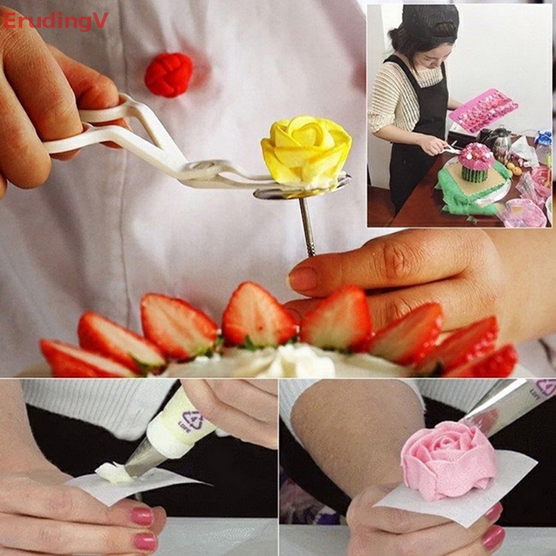 [ErudingV] Dụng Cụ Kéo Kẹp Nâng Bông Hoa Trang Trí Bánh Kem [Mới]