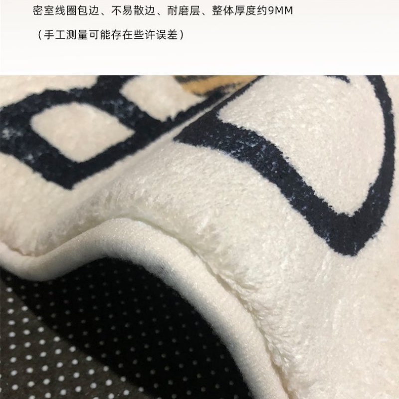 Thảm Lót Sàn Giả Len Cashmere Thấm Hút Tốt In Hình Cọp Trắng / Người Ngoài Hành Tinh Dễ Thương