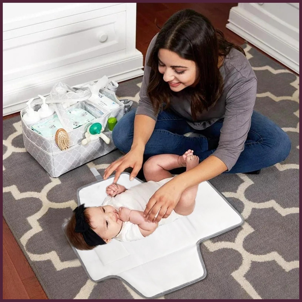 Đệm Thay Tích Hợp Gối Có Thể Gập Lại Kèm Khăn Lau Thông Minh