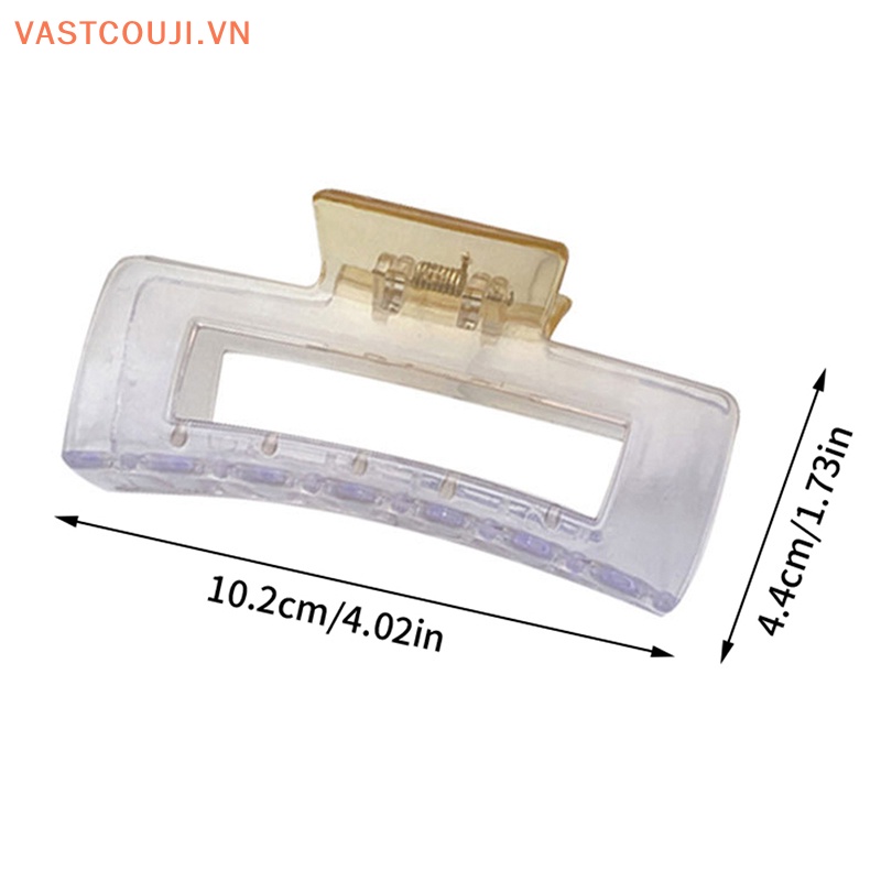 Kẹp Tóc Càng Cua Bằng Nhựa Trong Suốt Màu Gradient Phong Cách Hàn Quốc Thanh Lịch