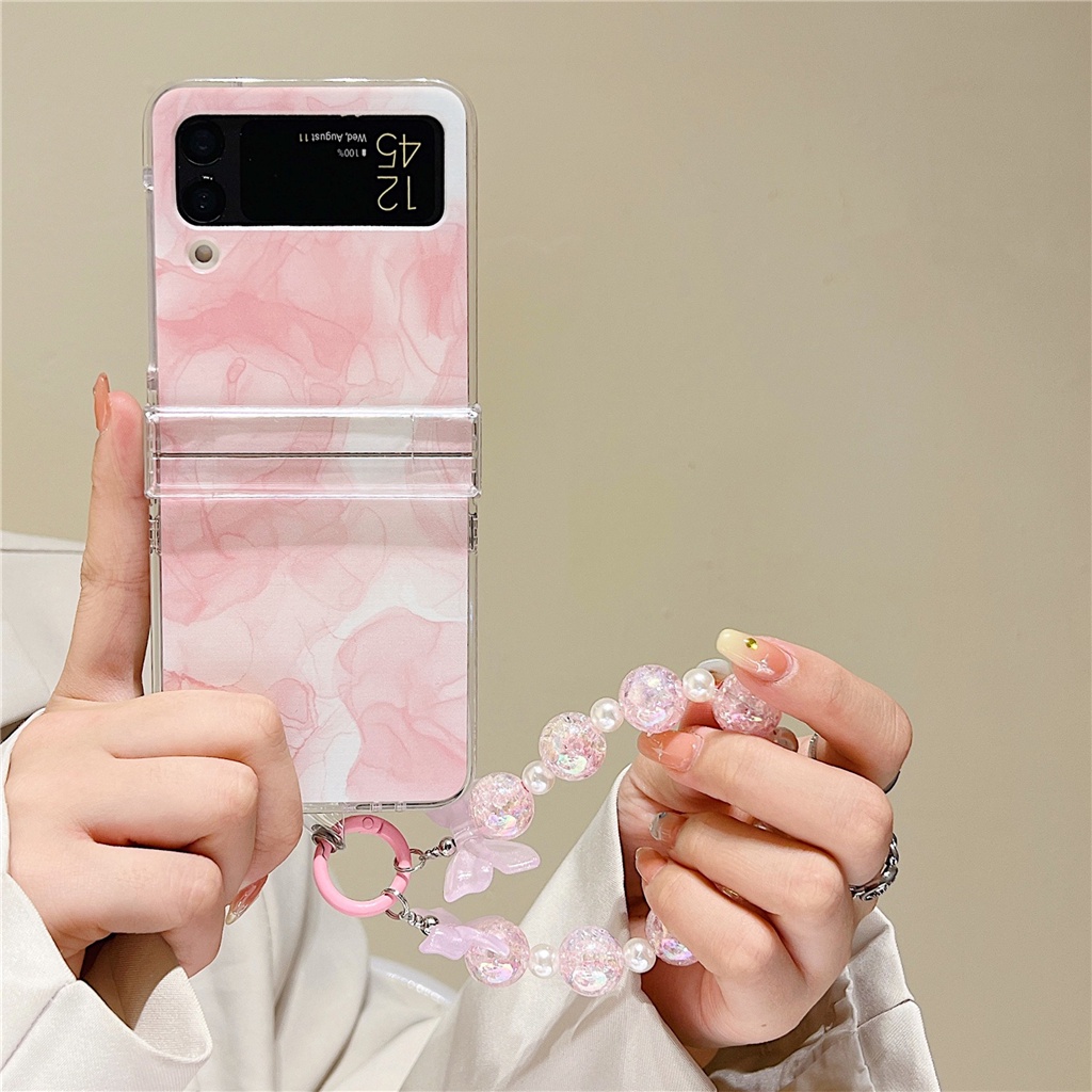 Ốp Điện Thoại Màu Gradient 3D Dễ Thương Cho Galaxy Z Flip4 5G Flip4 Z Flip3 Zflip3 Zflip4 Flip3