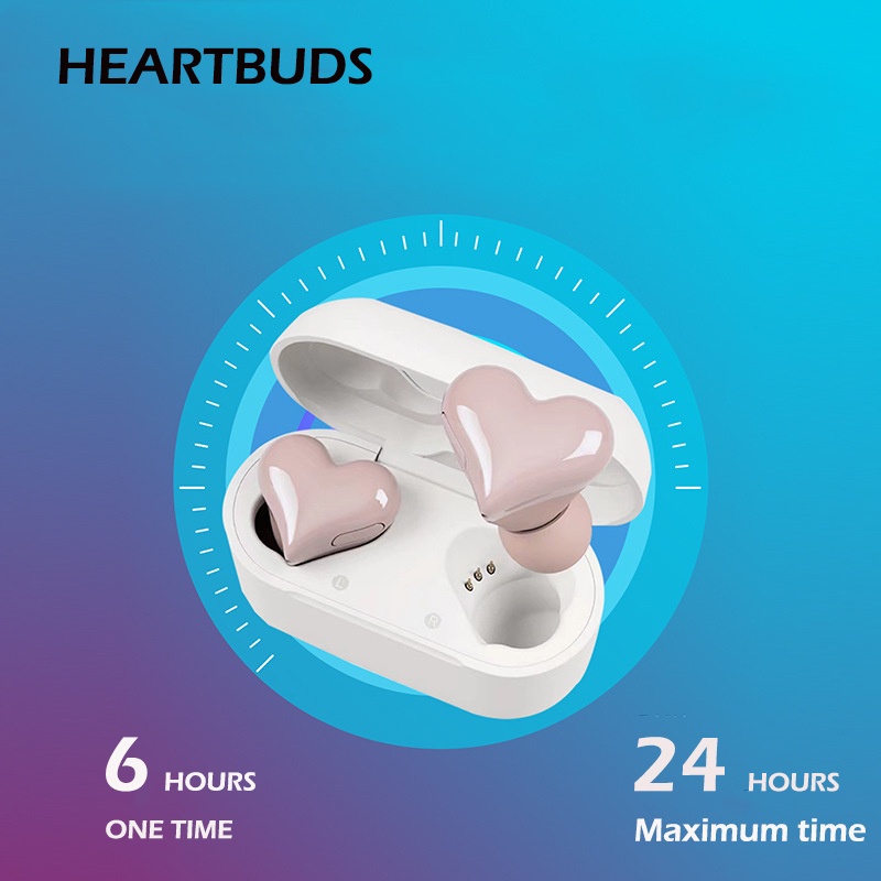 Tai Nghe Bluetooth 5.3 2023 Hình Trái Tim Chất Lượng Cao