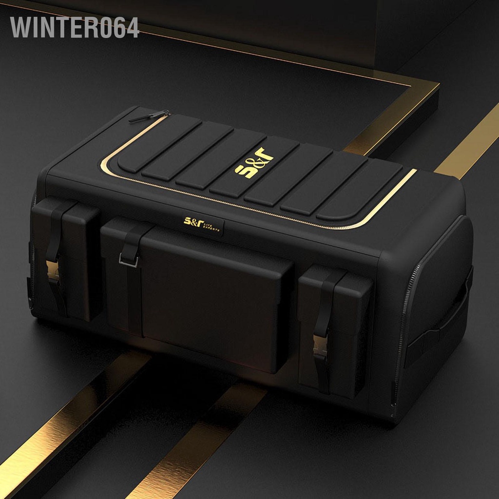 Winter064 Cốp Xe Ô Tô Công Suất Lớn Vải Oxford 3 Lớp Thiết Kế Thu Gọn Sắp Xếp Lưu Trữ Cho