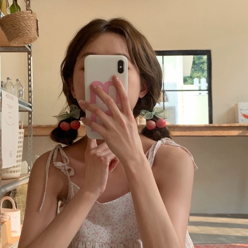 Dây Buộc Tóc Cao Su Đính Nơ Nhiều Màu Sắc Phong Cách Hàn Quốc Mới Cho Bé Gái