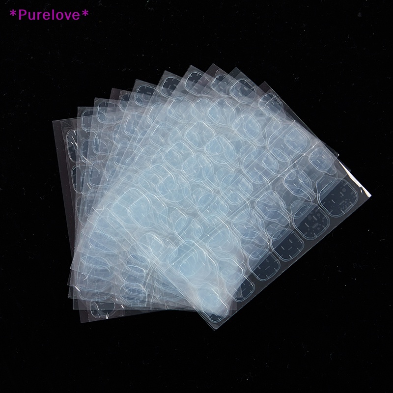 Set 1 / 10 Miếng Dán Nối Móng Hai Mặt Trong Suốt Tiện Dụng Mới