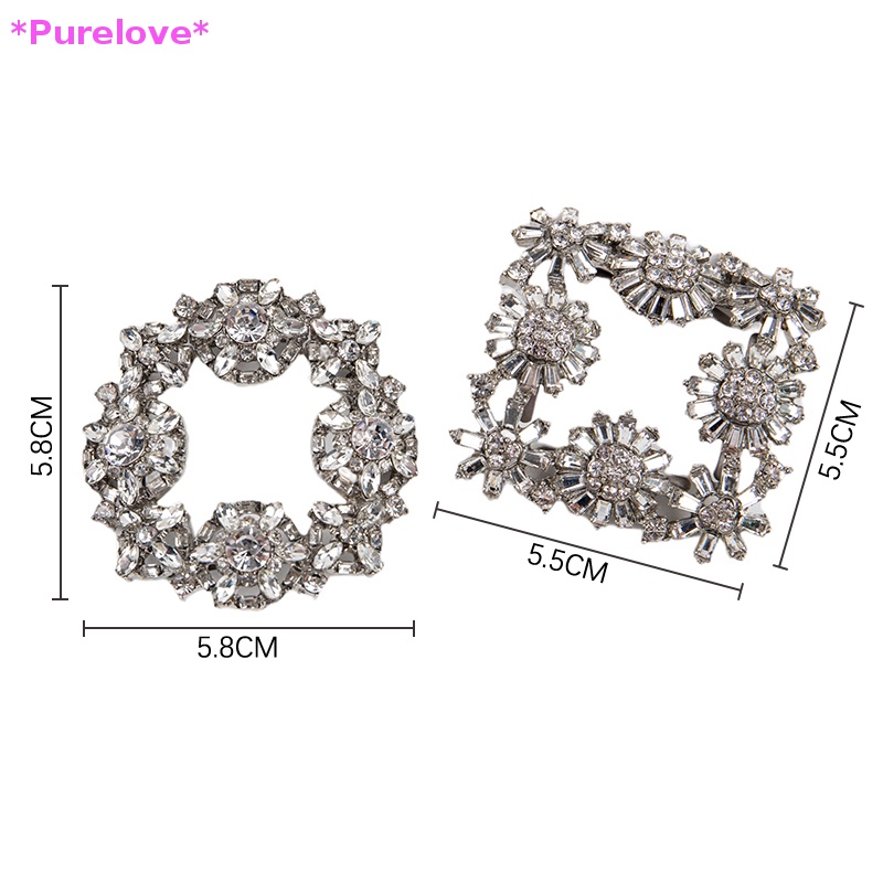 1 Phụ Kiện Kẹp Giày Đính Đá Lấp Lánh Dành Cho Cô Dâu Mới