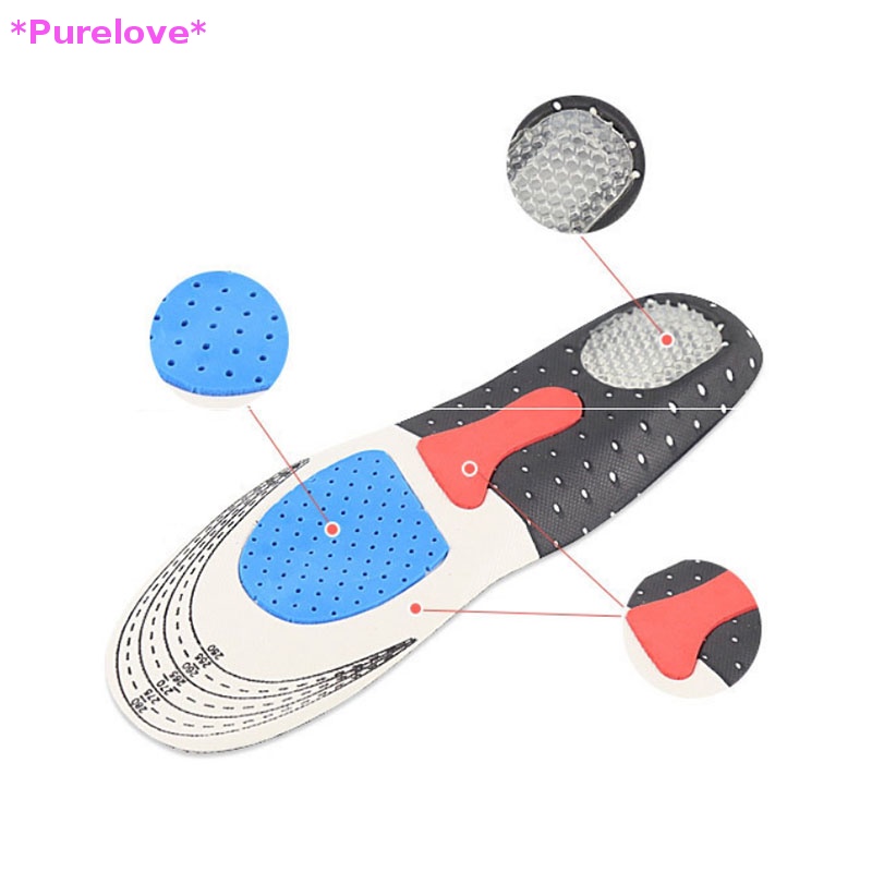 Đế Lót Giày Thể Thao Bằng Silicon Thoải Mái Size 35-46 Mới